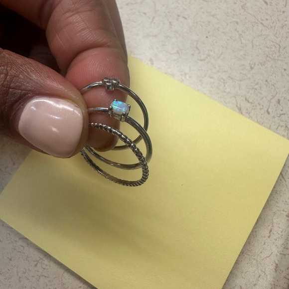Silver Ring Set -3 Rings - Picture 6 of 8